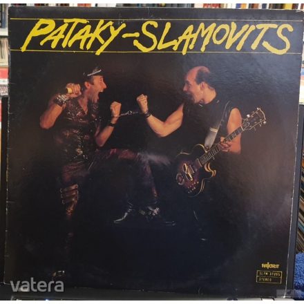 Pataki Attila & Slamovits István - Pataky - Slamovits lp 1988 (Vg+/Vg)