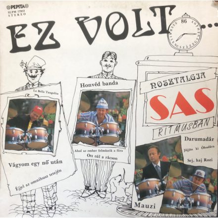 Sas József ‎– Ez Volt Lp 1986 (Vg+/Vg+)