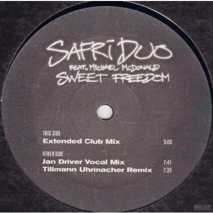 Safri Duo Feat. Michael McDonald – Sweet Freedom (Vg+/Vg)