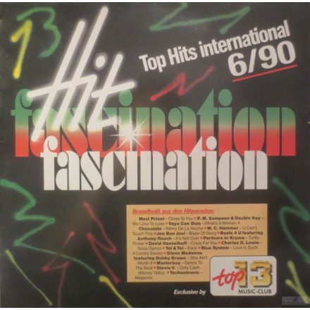 Various – Hit Fascination 6/90 Lp (Vg+/Vg+) /P.M. Sampson & Double Key - Masterboy -  Technotronic