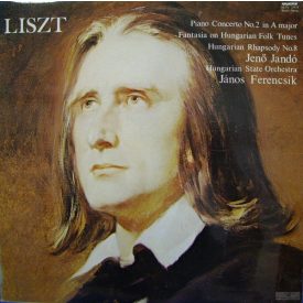   Liszt, Jenö Jandó, János Ferencsik – Piano Concerto No. 2 In A Major  / Hungarian Rhapsody No.8 (Vg+/Vg+)