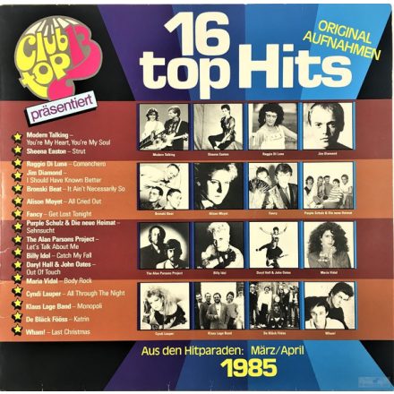 Various – 16 Top Hits   März / April 1985 Lp ( Vg+/Vg+)
