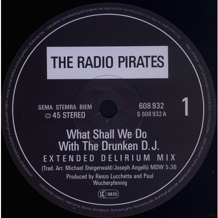 The Radio Pirates – What Shall We Do With The Drunken D.J. (Vg+/Generic)