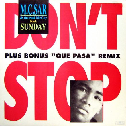 M.C. Sar & The Real McCoy  feat. Sunday – Don't Stop Maxi (Nm/Vg+)