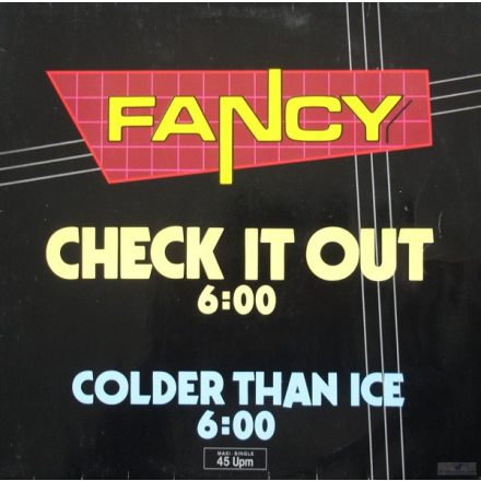 Fancy – Check It Out / Colder Than Ice Maxi (Vg/Generic)