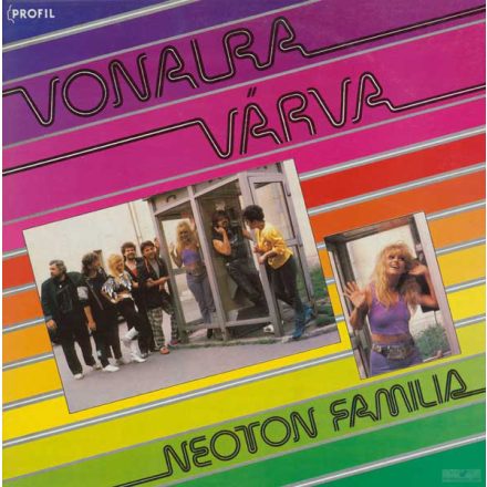 Neoton Familia ‎– Vonalra Várva Lp 1988 (Vg/Vg)
