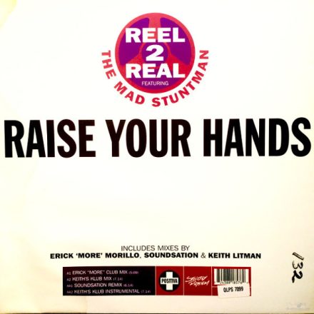 Reel 2 Real Featuring The Mad Stuntman – Raise Your Hands 	 Vinyl, 12",(Vg+/Vg+)