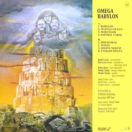 Omega  ‎– Babylon Lp 1987 (Vg+/Vg)
