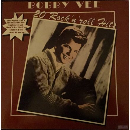 Bobby Vee – 20 Rock 'N' Roll Hits Lp 1979 (Vg+/Vg)
