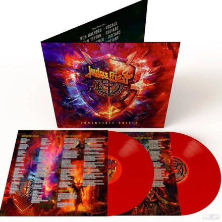 Judas Priest - Invincible Shield 2xLP, Album ( 180g, Indie Exclusive, Red Vinyl)