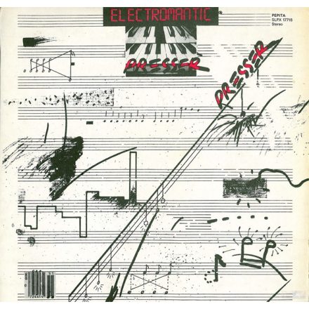 Presser - Electromantic lp,album + insert 1982 (Vg+/Vg+)