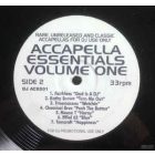 Various ‎– Accapella Essentials Volume One lp,album /Eiffel 65-Sia-Tomcraft-Todd Tery..