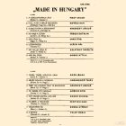 Various – Made In Hungary '69 (Vg/Vg)