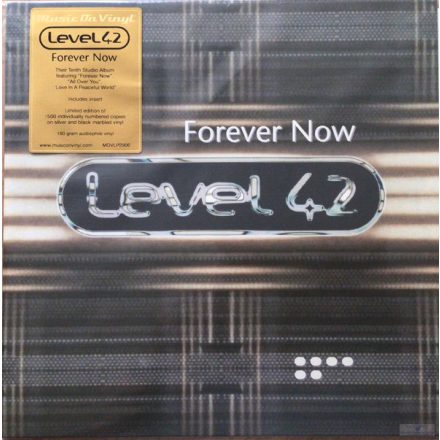 Level 42 - Forever Now LP, Album ( Ltd, Num, 180, Silver and Black Marbled)