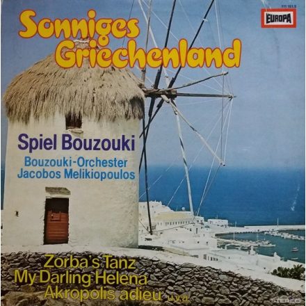 Bouzouki - Orchester Jacobos Melikiopoulos ‎– Sonniges Griechenland (Spiel Bouzouki) Lp 1980 (Ex/Nm)