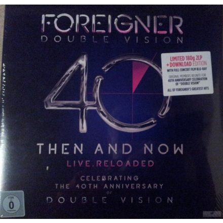 Foreigner ‎– Double Vision: Then And Now Live.Reloaded  2×lp + Blu-ray 