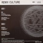 Various – Remix Culture 1/93 (Vg/Vg) /Seal- Spandau Ballet- Bizarre Inc 