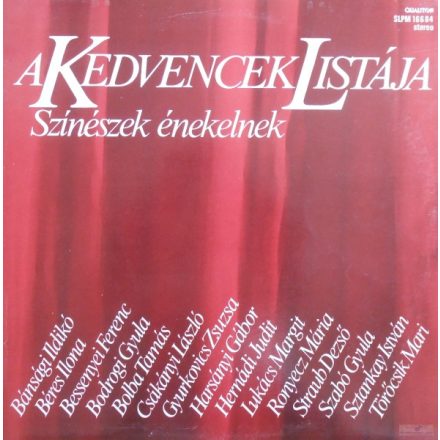 Various – A Kedvencek Listája - Színészek Énekelnek Lp (Ex/Ex)