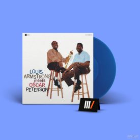  Louis Armstrong Meets Oscar Peterson – Louis Armstrong Meets Oscar Peterson LP,Album,Re, Blue Vinyl