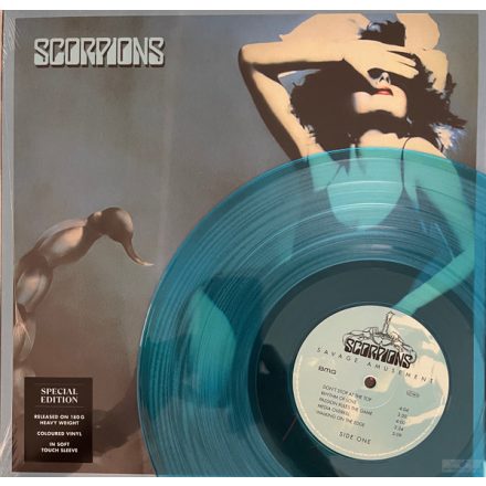 Scorpions - Savage Amusement LP, Album, (RE, RM, 180, Curacao Blue Vinyl)