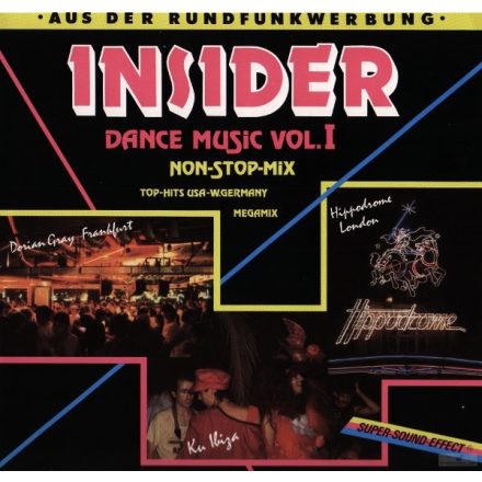 Various – Insider - Dance Music Vol. 1 (Non-Stop-Mix) Lp 1987 (Vg+/Vg)