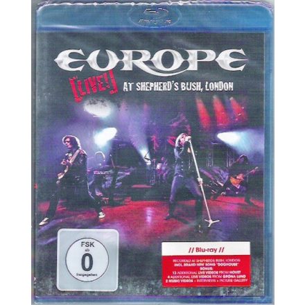 Europe ‎–  At Shepherd's Bush, London Blu-ray disc