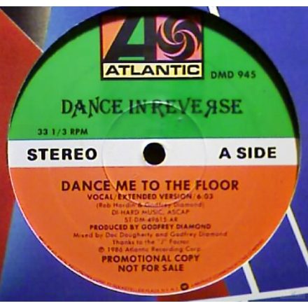 Dance In Reverse – Dance Me To The Floor Maxi (Ex/Vg+)