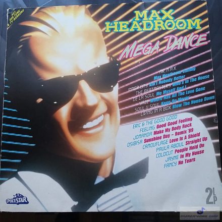 Max Headroom - Mega Dance 2xlp. 1989 (Vg+/Vg+)