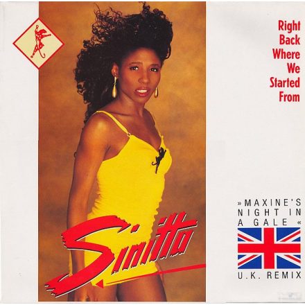 Sinitta – Right Back Where We Started From (Maxine's Night In A Gale - U.K. Remix) Vg+/Vg+