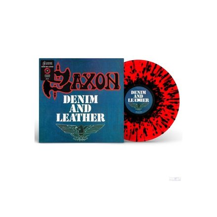 SAXON - DENIM AND LEATHER LP,Album,Re, (Red & Black Splatter Vinyl)