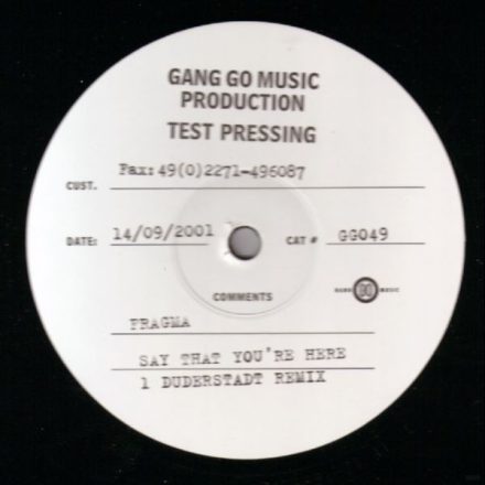 Fragma – Say That You're Here Maxi (Ex/Generic)