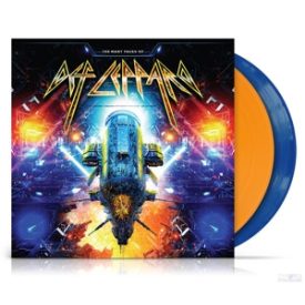   Various – The Many Faces Of Def Leppard 2xLp (Compilation, Transparant Orange/Blue Vinyl )