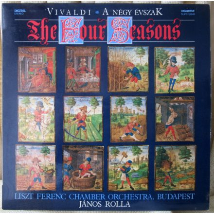 Vivaldi / Liszt Ferenc Kamarazenekar, János Rolla – A Négy Évszak The Four Seasons Op. 8 Nos 1-4 LP (Vg+/Vg)