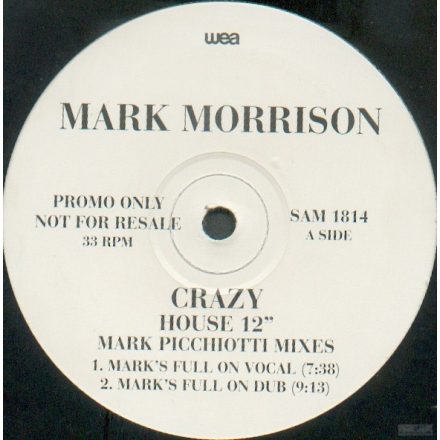 Mark Morrison – Crazy (House 12") (Vg+/Vg)