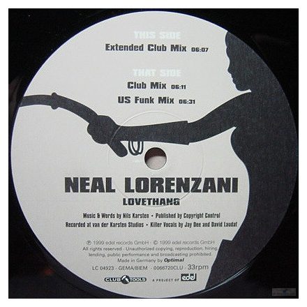 Neal Lorenzani – Lovethang Maxi (Vg+/Vg+)