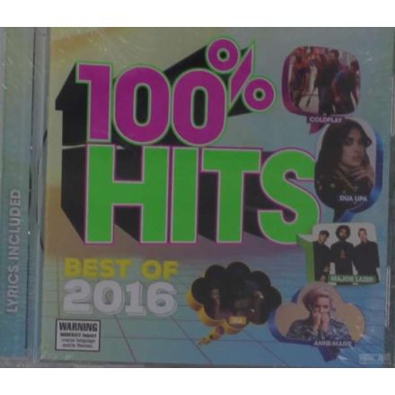 Various – 100% Hits - Best of 2016 Cd
