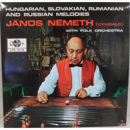János Németh With Folk Orchestra – Hungarian, Slovakian, Rumanian And Russian Melodies Lp  (Vg+/Vg)
