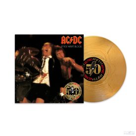   AC/DC - IF YOU WANT BLOOD YOU'VE GOT IT  LP (50TH ANNIVERSARY GOLD COLOR VINYL)