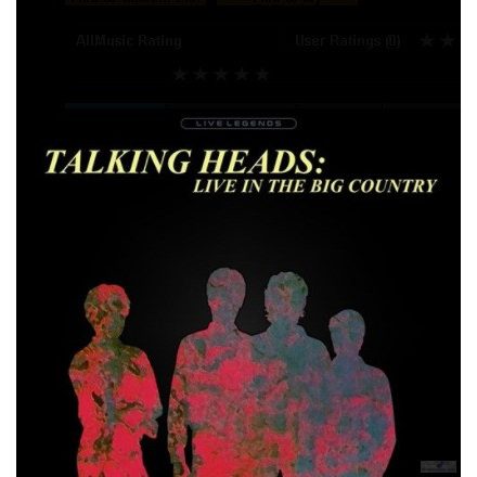 Talking Heads - Live In The Big Country Lp, Violet Vinyl
