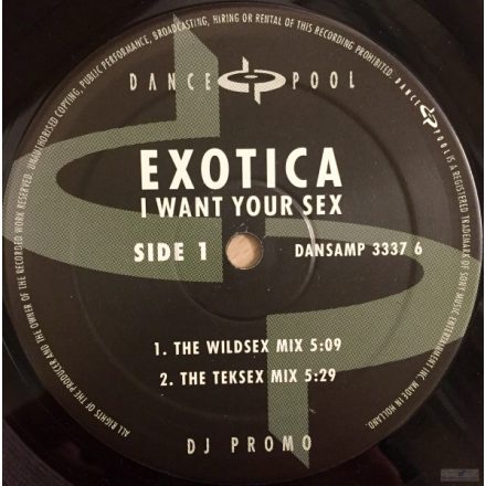 Exotica  – I Want Your  Maxi (Vg+/Vg+)