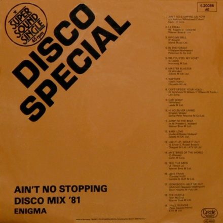 Enigma – Ain't No Stopping - Disco Mix '81(Vg+/Vg+)