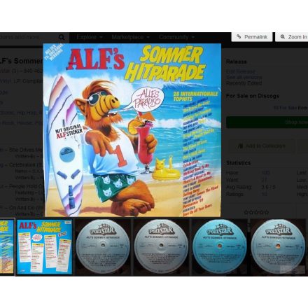 Various – ALF's Sommer Hitparade 2xLp (Vg+/Vg+)