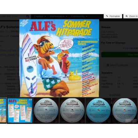 Various – ALF's Sommer Hitparade 2xLp (Vg+/Vg+)