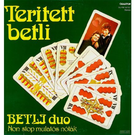  Betli Duo – Terített Betli (Non Stop Mulatós Nóták) Lp 1988 (Vg+/Vg)