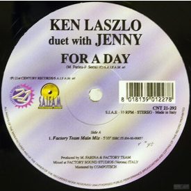 Ken Laszlo Duet With Jenny – For A Day Maxi (Vg/Vg+)