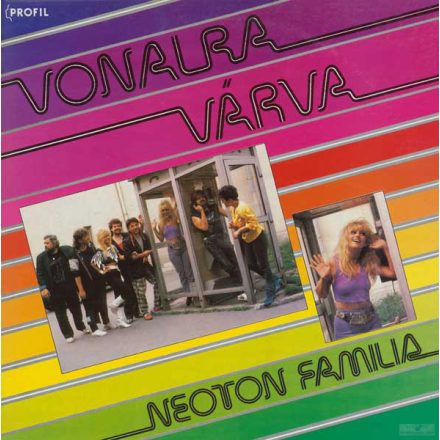 Neoton Familia ‎– Vonalra Várva Lp 1988 (Vg/Vg) + insert