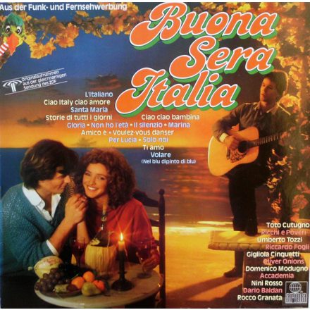 Various – Buona Sera Italia Lp (Vg+/Vg+) /Toto Cutugno - Umberto Tozzi–Domenico Modugno ...